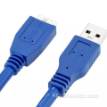 고속 5 GBPS 데이터 충전 마이크로 USB 3.0 휴대용 외부 하드 드라이브를위한 케이블